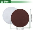 thumbnail image 4 of Unique Bargains 100 Pcs Round Sandpaper 2000 Grit Hook and Loop Sanding Sheets Universal for Automotive Refinishing Woodworking 125x125mm Aluminum Oxide Red, 4 of 7