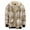 Beige, variant on Mens Jacket Coat Plaid Fall Hooded Color Blocked Drawstring Zip Mens Workout Jacket,Beige,M