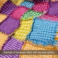 thumbnail image 2 of 40+ Bright Multi-Color Homespun Cotton 6" x 6" Precut Quilt Squares Charm Pack by JCS Fabric, 2 of 6
