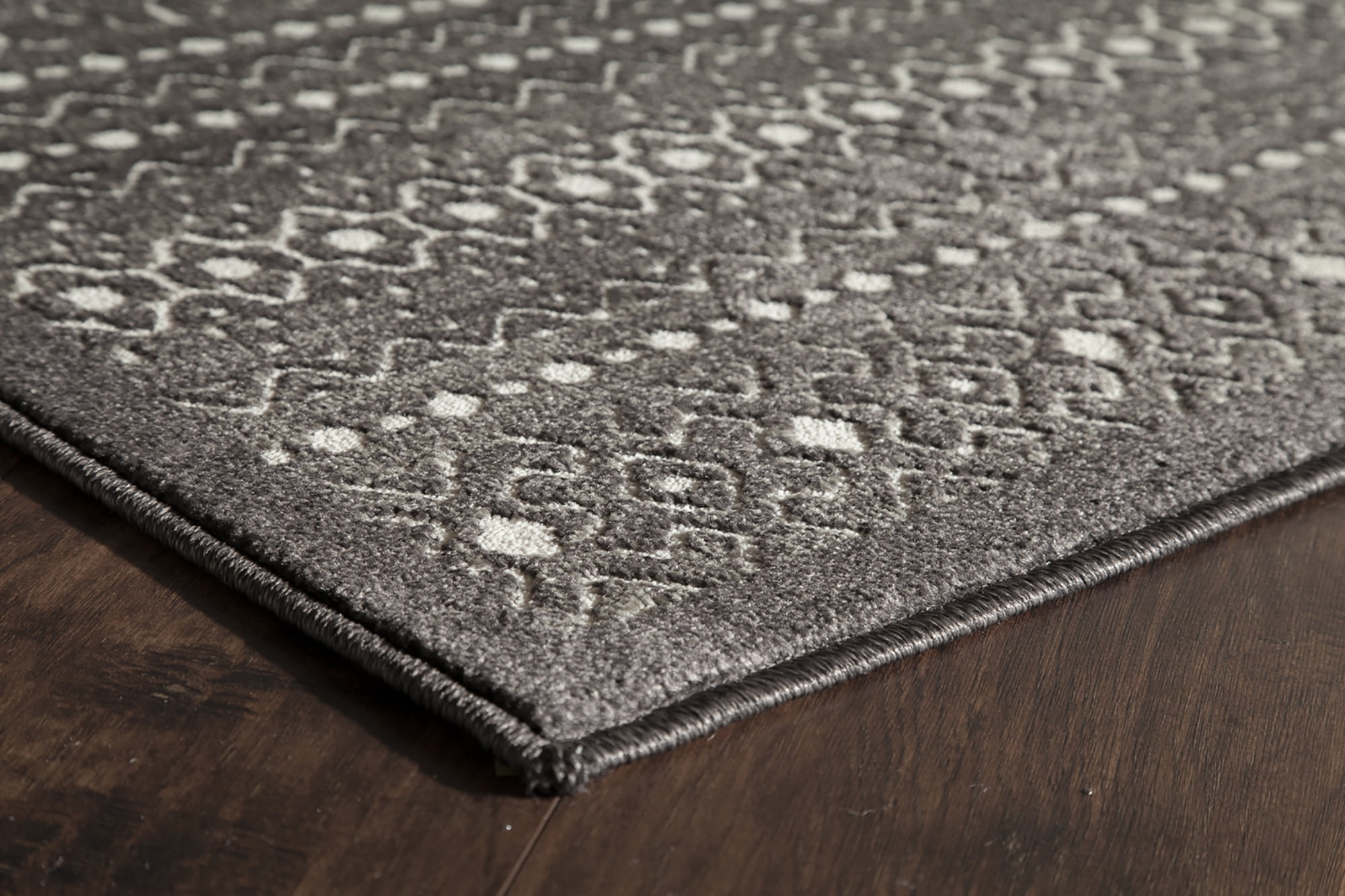 Rugs America Riviera Collection Charcoal RV300C Transitional Oriental Area Rug 5' x 8'