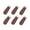 Coffee, variant on 6 Pcs Leather Zipper Pull Zipper Tags Fixer Pull Replacement Zipper Heads for Luggage Handbags Bags Purse Jacket Repair Supplies Black