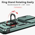 thumbnail image 3 of Estuche GANGXUN para Xiaomi Redmi Note 12 5G, soporte giratorio 360°, estilo mecánico y magnético, 3 of 5