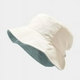 thumbnail image 2 of COCOpeaunt New Summer New Cotton Breathable Big Brim Solid Color Fashion Bucket Hat Women Outdoor Travel Adjustable Sun Fisherman Hat, 2 of 6