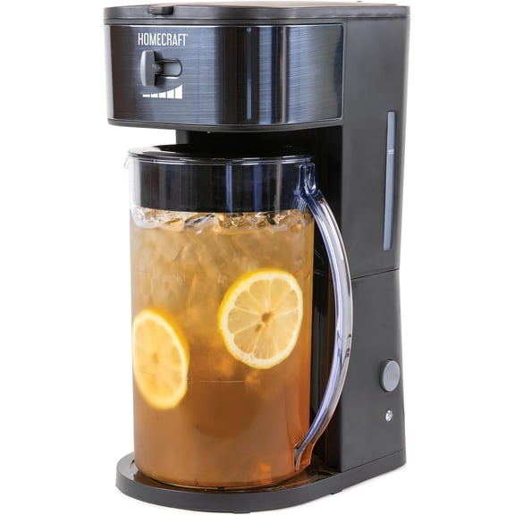 3-Quart Iced Coffee & Tea Maker w/ Filter Basket, Flavor Enhancer, Adjustable Brew Strength, Black