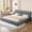 Gray, variant on Harper & Bright Designs King Size Upholstered Platform Bed with Thick Fabric, King Grounded Bed with Soft Headboard for Bedroom, Beige