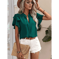 thumbnail image 4 of Womens Summer Tops Dark Green XL, 4 of 7