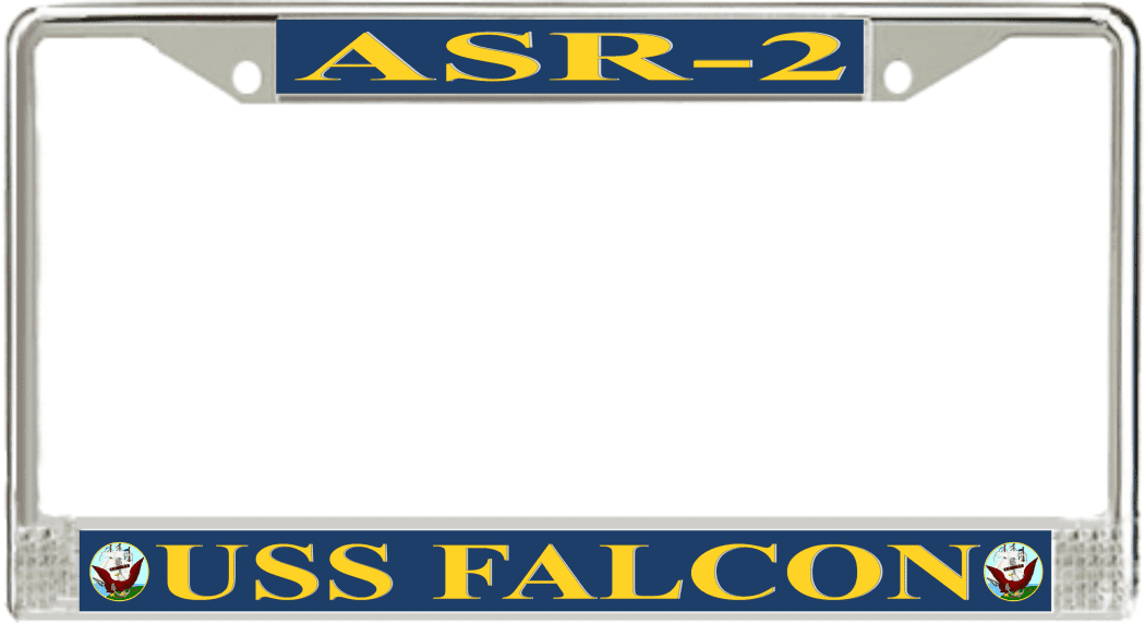 USS Falcon ASR-2 License Plate Frame