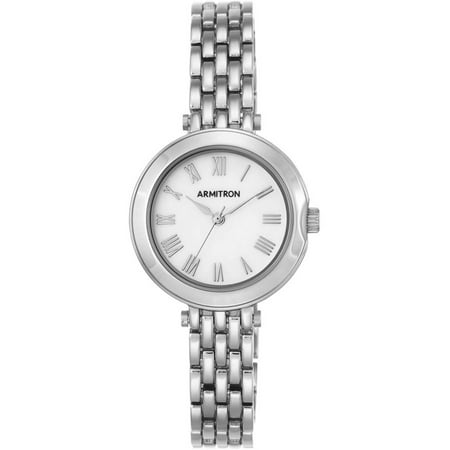 Armitron Women's Round Dress Watch, Silver Bracelet