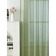 thumbnail image 4 of Tony's Collection 4 Panels Bohemian Sheer Voile Curtains Half Snow Design with Rod Pocket for Decorating Living Room/Bedroom,52''WX84''L, 4 of 9