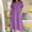 *Purple, variant on ClodeEU Women's Linen Blend V Neck Short Sleeve Button Down Midi Dress,Casual Loose Sundress with Pockets Beige,Women's Plus L