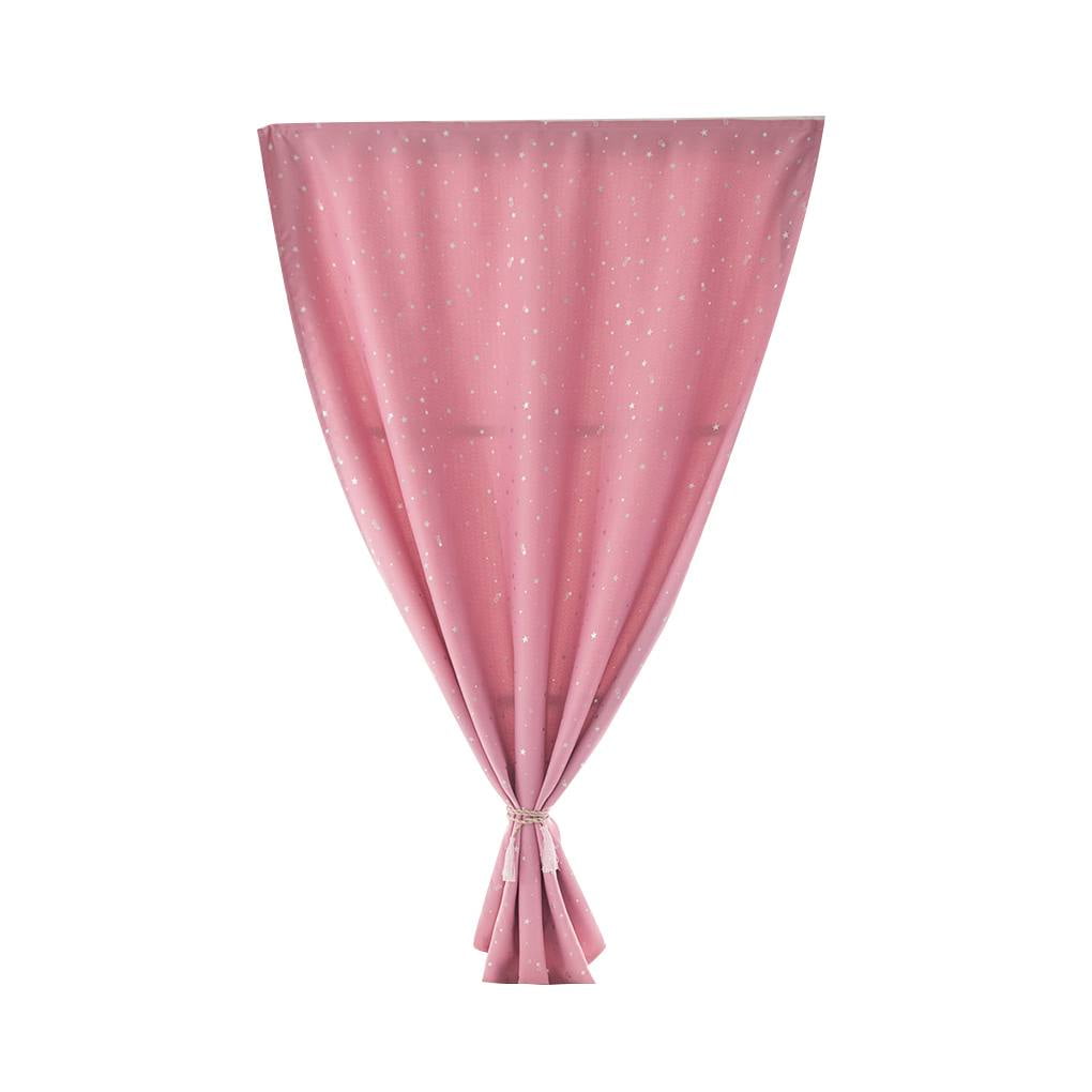 Magic Sticker Star Print Shading Blackout Curtain Printing Window Drapes Living Room Noise Reducing Blinds