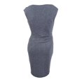 thumbnail image 2 of JESSICA HOWARD $89 Womens New 1169 Gray Ruched Sleeveless Sheath Dress 12 B+B, 2 of 2