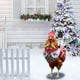 thumbnail image 4 of Decoración navideña de gallinas en forma de enchufe | Estaca de animales de granja para jardín al aire libre | Decoración acrílica de animales para jardín para exhibir en Navidad, 4 of 5