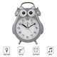 thumbnail image 2 of Alarma silenciosa sin tictac con luz nocturna y repetición, funciona con pilas y fácil de configurar, lindo reloj decorativo de búho para niños, dormitorio de niñas oso de fresa Hogar, 2 of 3