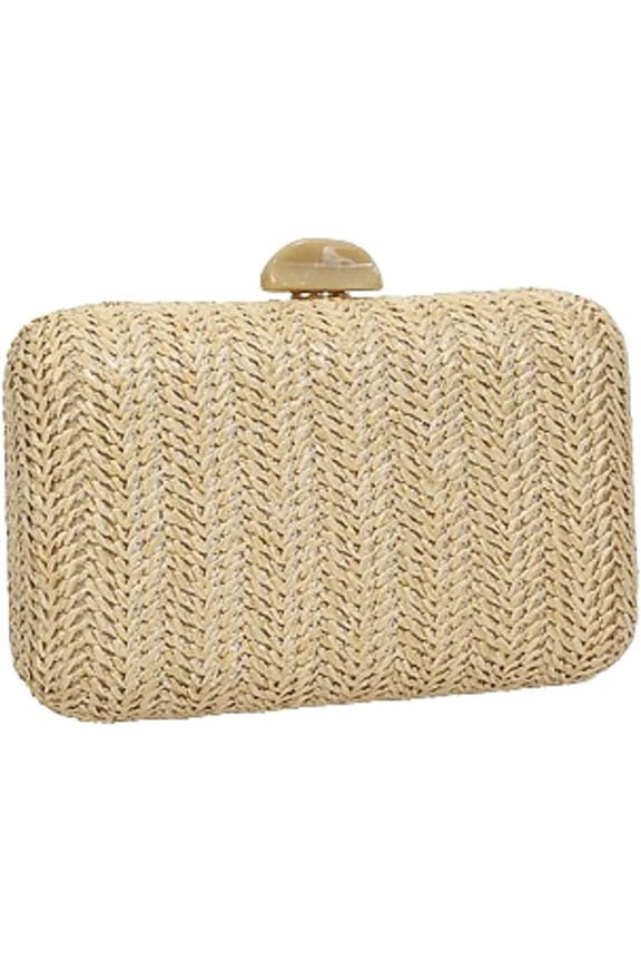 Straw Clutch Purse Woven Envelope Evening Bag Women Underarm Shoulder Crossbody Purse Summer Beach Bag