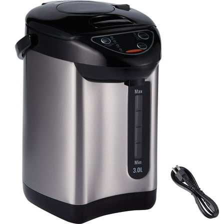 KFFKFF Hot Water Dispenser with Adjustable Temperature Settings, 304 Stainless Steel Countertop Boiler and Warmer, 3-Way Dispensing System for Tea, Coffee, and Baby Formula, 3L/102 oz Capacity