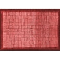 thumbnail image 1 of Ahgly Company Machine Washable Indoor Rectangle Abstract Red Modern Area Rugs, 2' x 5', 1 of 4