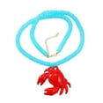 thumbnail image 3 of FurNest Red Crab Pendant Necklaces Beads Chains Choker for Beach Party Access, 3 of 9