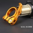 thumbnail image 2 of Seat Tube Road Quick Release Bike Seatpost Clamp Compnts Golden 34.9MM, 2 of 8