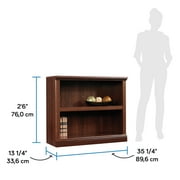 Sauder 2-Shelf Bookcase, Select Cherry Finish
