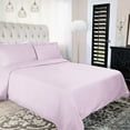 thumbnail image 2 of 300-Thread Count Breathable Cotton Percale Solid 2-Piece Duvet Cover Set with Matching Pillow Shams, Twin, Lilac by Blue Nile Mills, 2 of 5