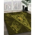 thumbnail image 3 of Ahgly Company Machine Washable Indoor Square Transitional Dark Yellow Green Area Rugs, 6' Square, 3 of 7