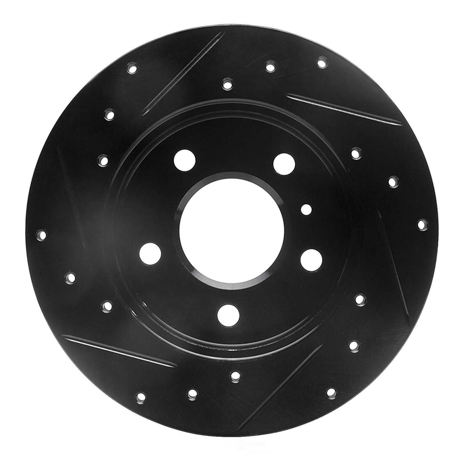 Dynamic Friction Company 633-47042R DFC Brake Rotor - Drilled And Slotted - Black