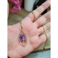 thumbnail image 3 of Natural Handmade Crystal Feng Shui Necklace , Amethyst,Feng shui Necklace, 3 of 7
