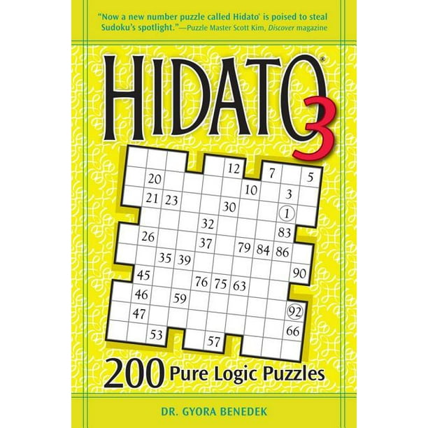 hidato 3 200 pure logic puzzles paperback walmart com