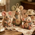 thumbnail image 5 of BUDAO00 Patchwork Mouse DIY Kit, Handmade Sewing Craft Kit for Mouse Making, Creative Patchwork Animal Craft Project, Cute Mouse DIY Set for Hobby Sewing Quilting Art Crafting Gift (A Set), 5 of 5
