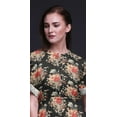 thumbnail image 3 of Bimba Robe Maxi à Taille Smockée Imprimée en Rayonne Feuilles & Floral avec Fente Latérale pour Femme - Très Petit, 3 of 6