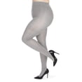thumbnail image 3 of MeMoi Women's Brooklyn Flat Knit Cotton Blend Sweater Tights - Womens - Female, M-L, Stone Heather, 3 of 11