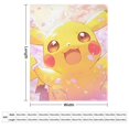 thumbnail image 2 of Manta tamaño queen P-ikachu, regalos para niñas y niños, súper suave, liviana, acogedora, manta de franela de felpa, decoración de cama, sofá, todas las estaciones, 40 x 50 pulgadas, 2 of 7