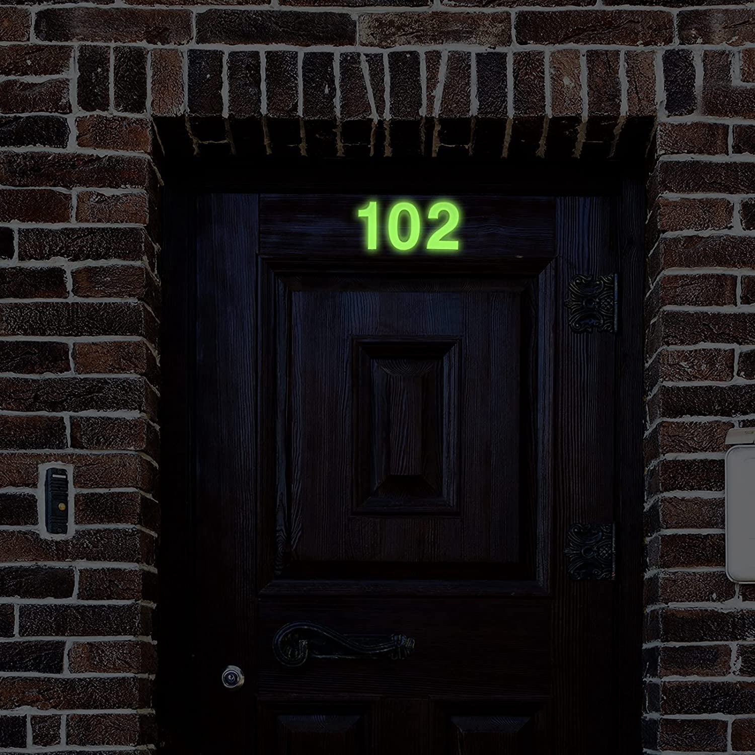 20 Pieces House Numbers Mailbox Numbers 0-9, 3D Door Address Numbers Self Adhesive Mailbox Numbers Sticker or House, Apartment, Office, Hotel Room, Mailbox Signs (Glowing Color,2.76 Inch)