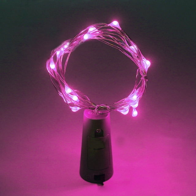 Cadena De Alambre De Cobre Led Con Forma De Corcho De Botella De Vino Con Energía Solar Led Luz De Hadas De Navidad 10 Luces Yuarrent HA024820-03