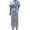 Blue 7, variant on Henpk Summer Dresses for Women Striped T Shirt Dress Casual Midi Dress Short Sleeve Sundress with Pockets Summer Cotton Blue Striped Bandage Split Long Dress Long Dress Blue XXL