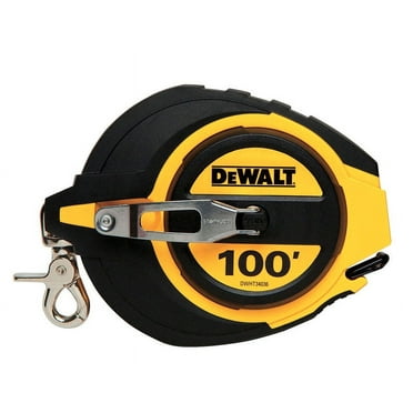 DeWalt 100 ft. L x 0.38" W Closed Case Long Tape Measure Black/Yellow 1 pk