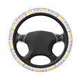 thumbnail image 3 of Easygdp Zebra Colourful Elastic Steering Wheel Cover, Auto Accessories, Fit Suvs, Vans,Cars, Trucks -15 inch, 3 of 8