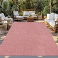 thumbnail image 3 of Fsddascl Vintage Peach Pink Outdoor Rug for Patio/Deck, Non-Slip Large Area Rug 6 x 9 Ft, Farmhouse Retro Solid Color Linen Texture Indoor Outdoor Rugs Washable Area Rugs, Camping Rug Carpet Runner, 3 of 9
