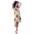 thumbnail image 2 of Moomaya Printed V-Neck Nightgown Sleepwear For WomensNightwearSoft Sleepdress, 2 of 5