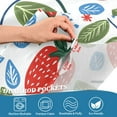 thumbnail image 4 of Yayeee Kitchen Valance Rod Pocket 54" x 18" Living Room Window Curtain, Vibrant Strawberries, 4 of 6