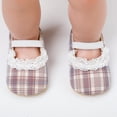 thumbnail image 6 of Yoyauz Baby Girl Mary Jane Shoes Anti Slip Rubber Sole Ballet Slippers Princess Dress Wedding Shoes Newborn Kids Shoes Toddler Shoes（0-12 Month）, 6 of 8
