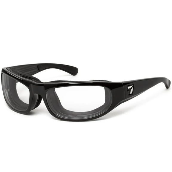 WHIRLWIND Blue Light Blocking Computer Glasses, 100% UVA + UVB Protection, Glossy Black Frame/BlueByrd Clear Computer Lenses