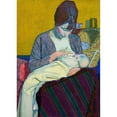thumbnail image 2 of Harold Gilman 18x24 Black Ornate Framed Double Matted Museum Art Print Titled: Mother and Child (1918), 2 of 5