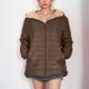 thumbnail image 1 of Parkas de manga larga para mujer, chaqueta de algodón polar liso y grande, abrigo cálido de lana de cordero, abrigo tipo suéter, abrigo para mujer, 1 of 7
