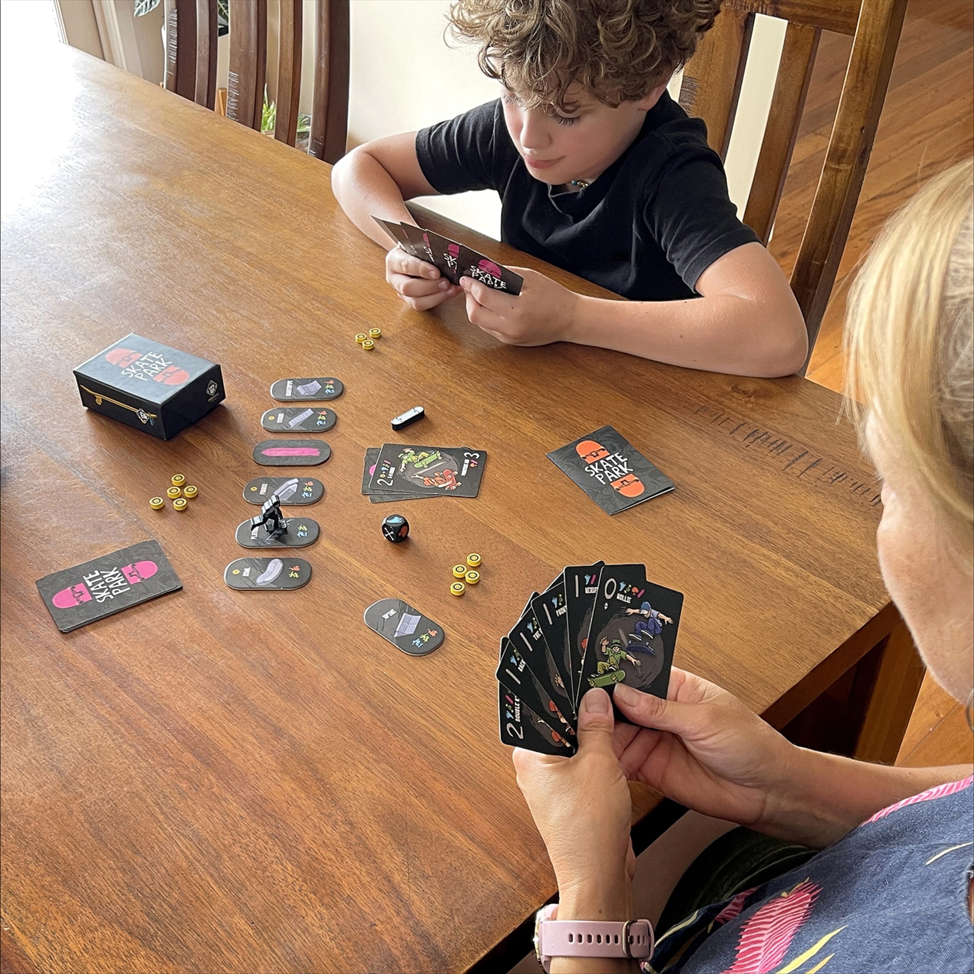 Mnkymnd Games: Skate Park - Trick Playing Card Game, Create Obstacles, Roll To Land Your Tricks, Party & Family Play, Ages 8+, 1-3 Players, 10-20 Min