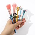 thumbnail image 2 of E ChristmasJuego de brochas de maquillaje Stitch, 5 piezas de brochas de maquillaje cosméticas con tema navideño de puntada creativa, juegos de brochas de sombra de ojos de base si, 2 of 4