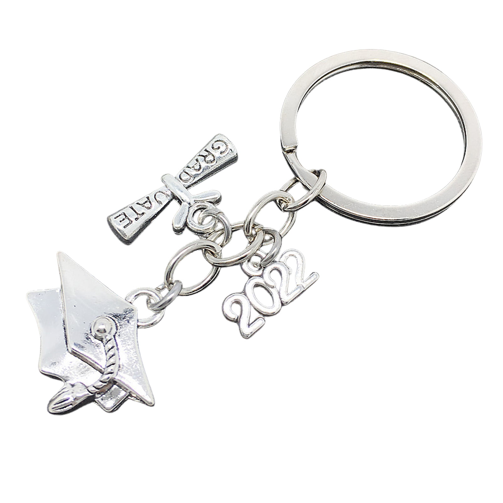 24 Pieces Graduation Keychains Inspirational 2022 Grad Gifts Class of 2022 Gifts College Grad Gifts for Him Her Graduation Gift Keychain Rubber Keyring Encourage Key Chain for Graduation Supplies 