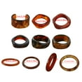 thumbnail image 3 of Women Resin Bracelets Wide Colorful Geometric Irregular Bangles Resin Wristband Open Bangles for Any Occasion, 3 of 4