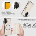thumbnail image 4 of ELEHOLD Case for Samsung Galaxy A13 4G, 2-in-1 Magnetic Shockproof Leather Wallet Flip Case Cover, Detachable Card Holder with Stand,White, 4 of 5